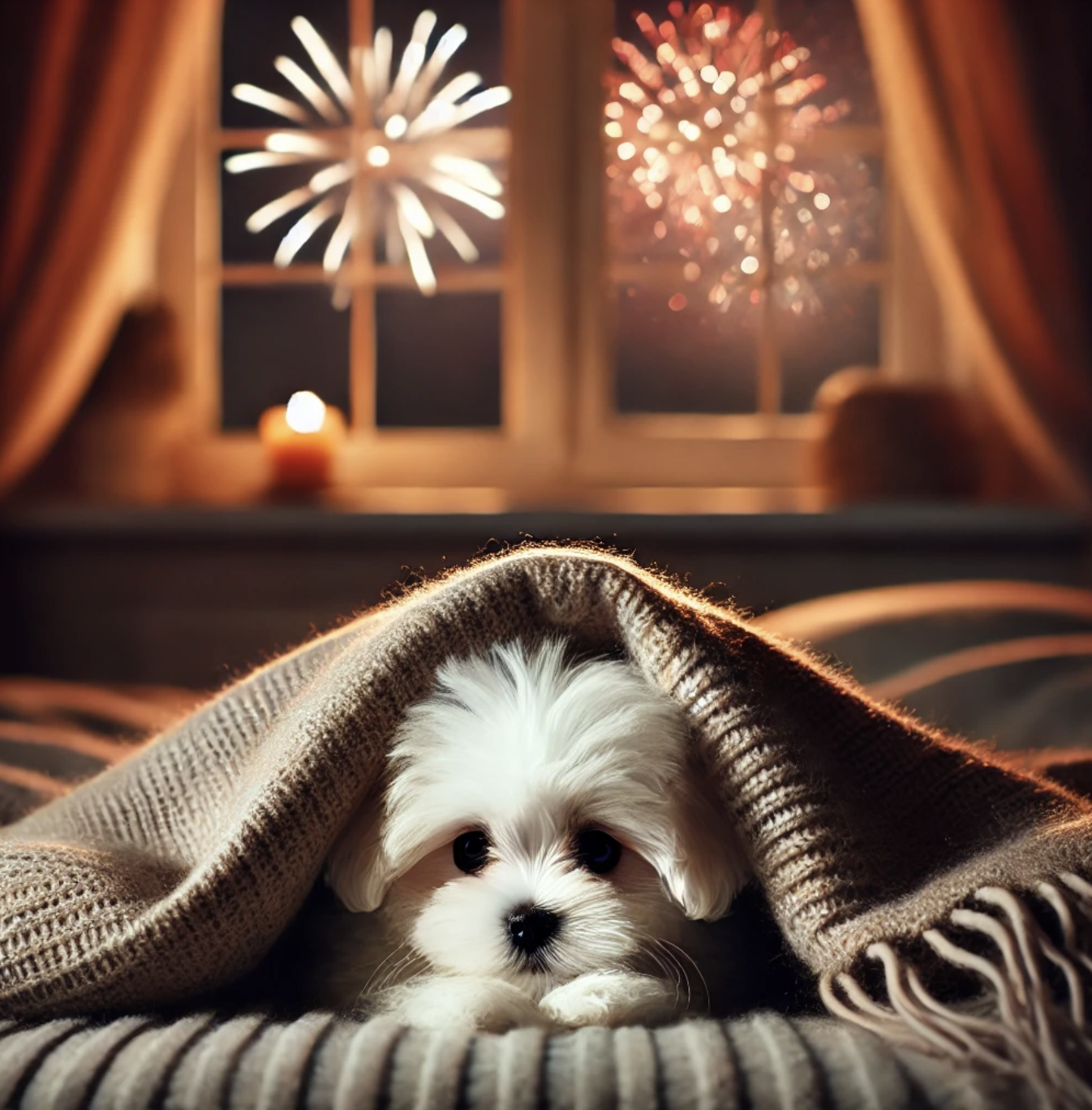 How to Keep Your Puppy Calm During Fireworks